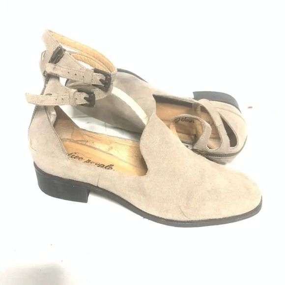 Free People Suede ankle strap flat size 36 - Picture 2 of 11